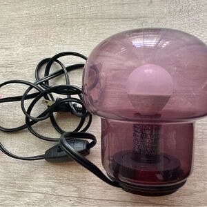 Purple Lightbulb shaped Desk lamp